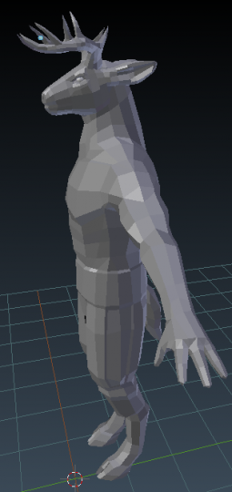 3,918 tri right now. (According to Blender, again.)